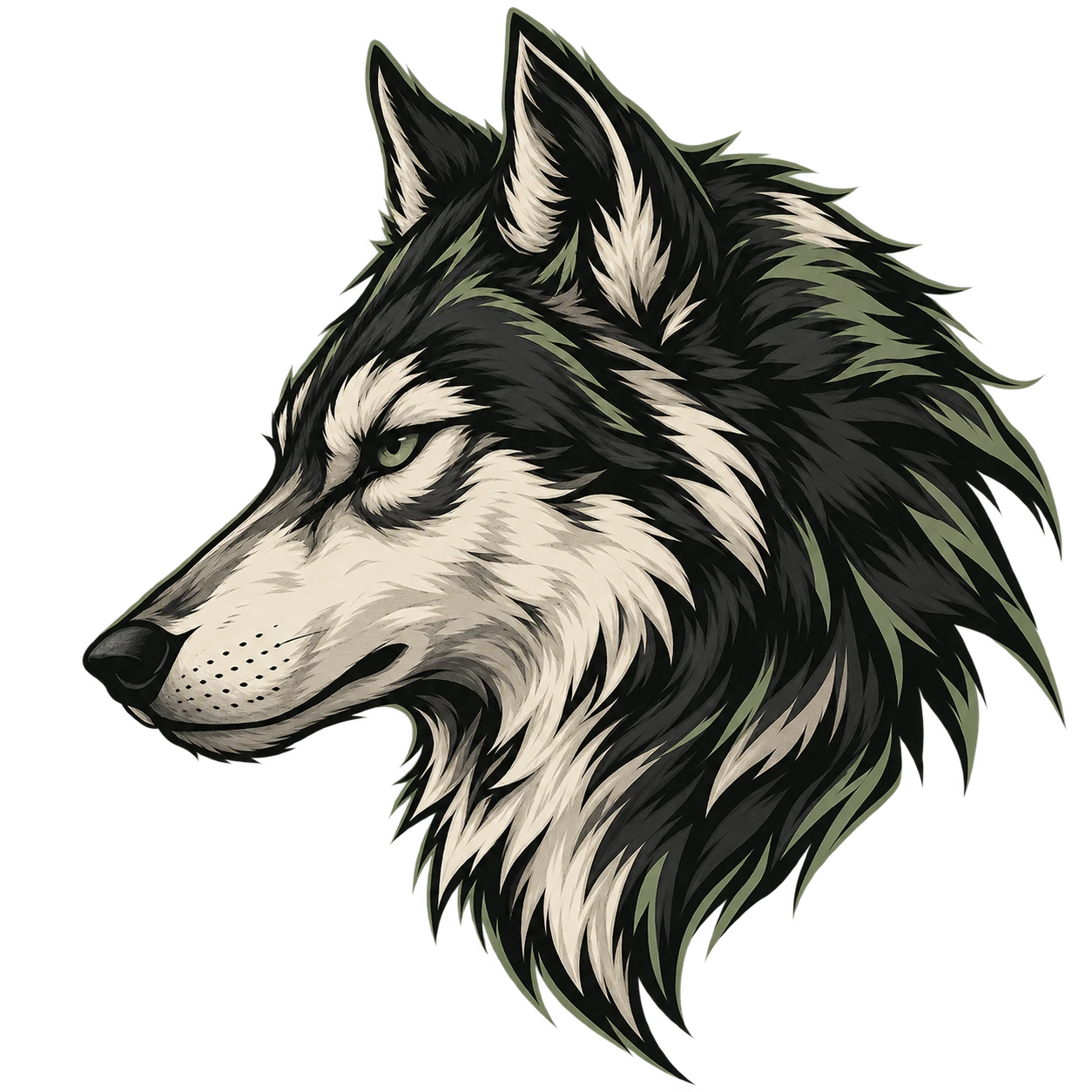Lobo de perfil BlackWolf